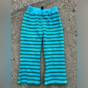 GAP Striped Kids flare/boot Pants - Blue and Green